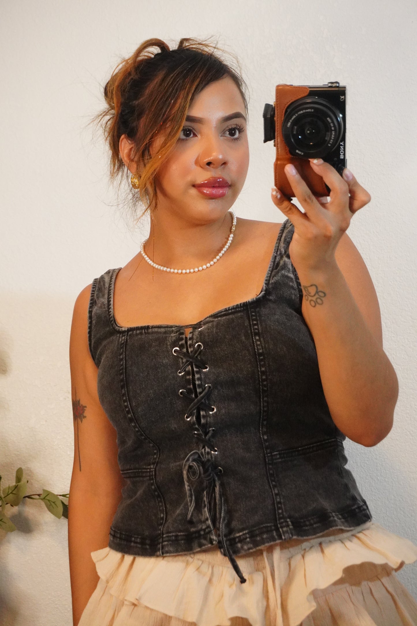 Emily Denim Top