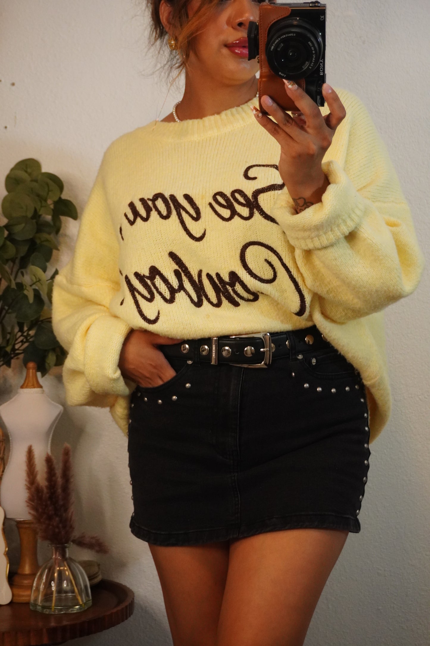 Amber Denim Mini Skirt
