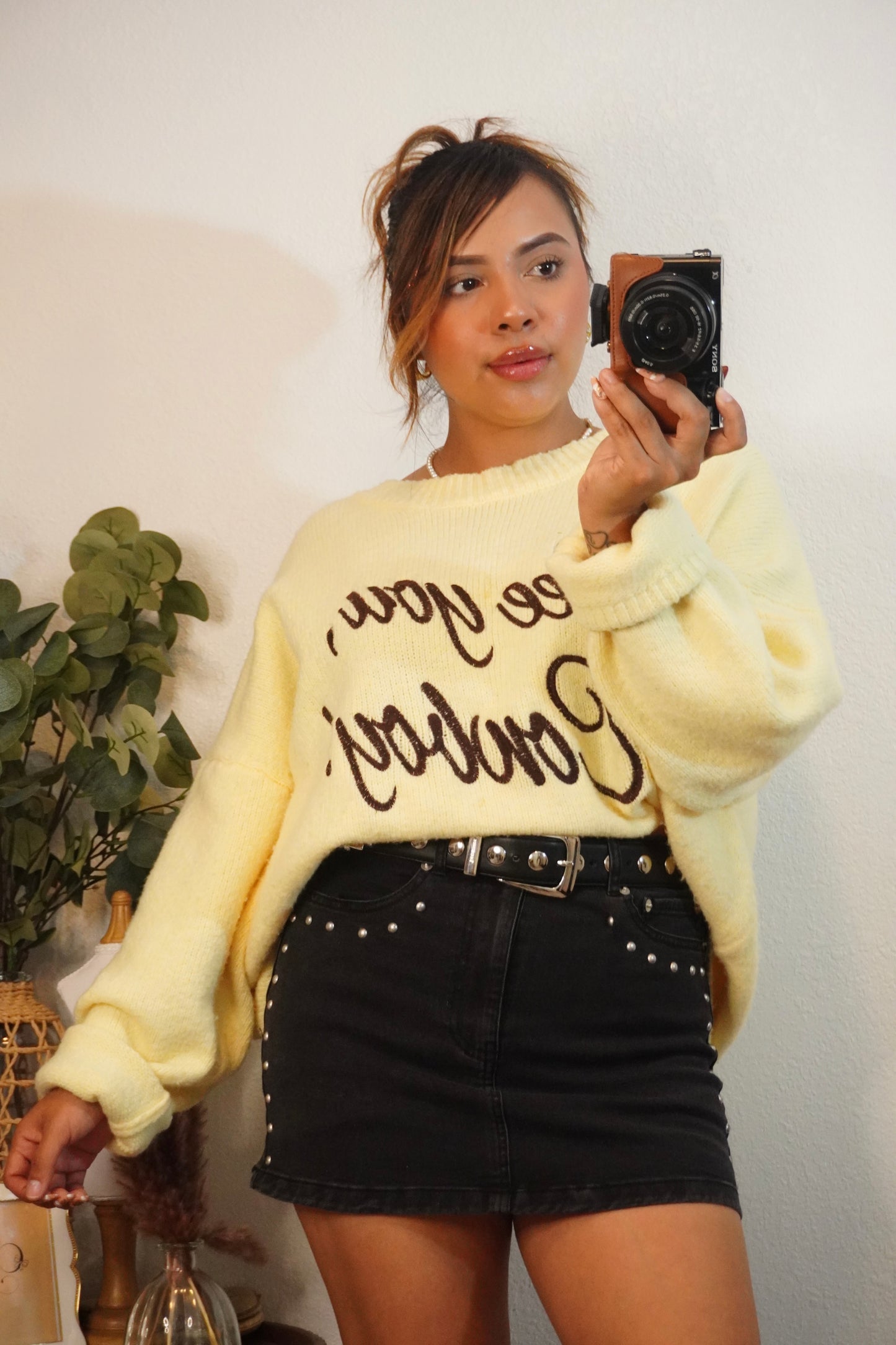 Amber Denim Mini Skirt