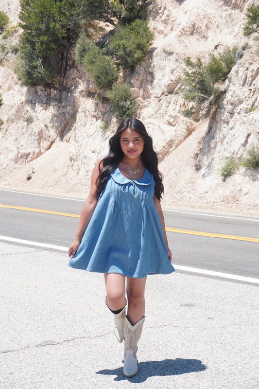 April Denim Dress