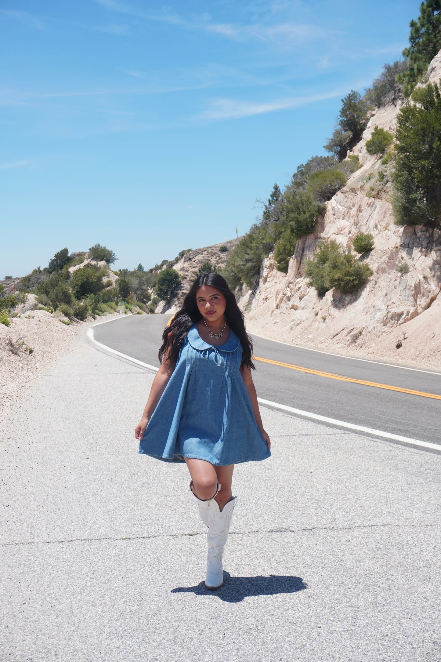 April Denim Dress