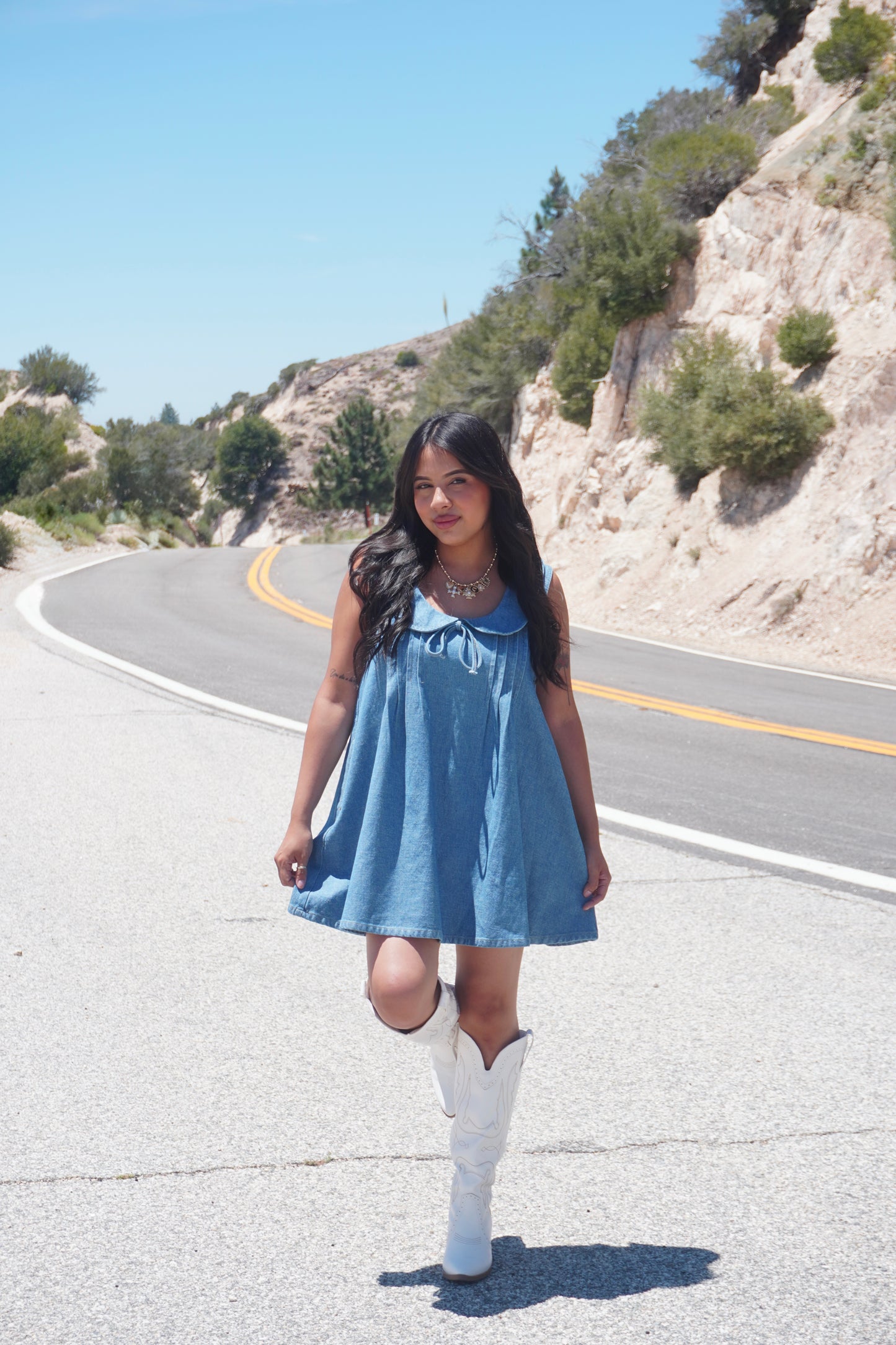 April Denim Dress