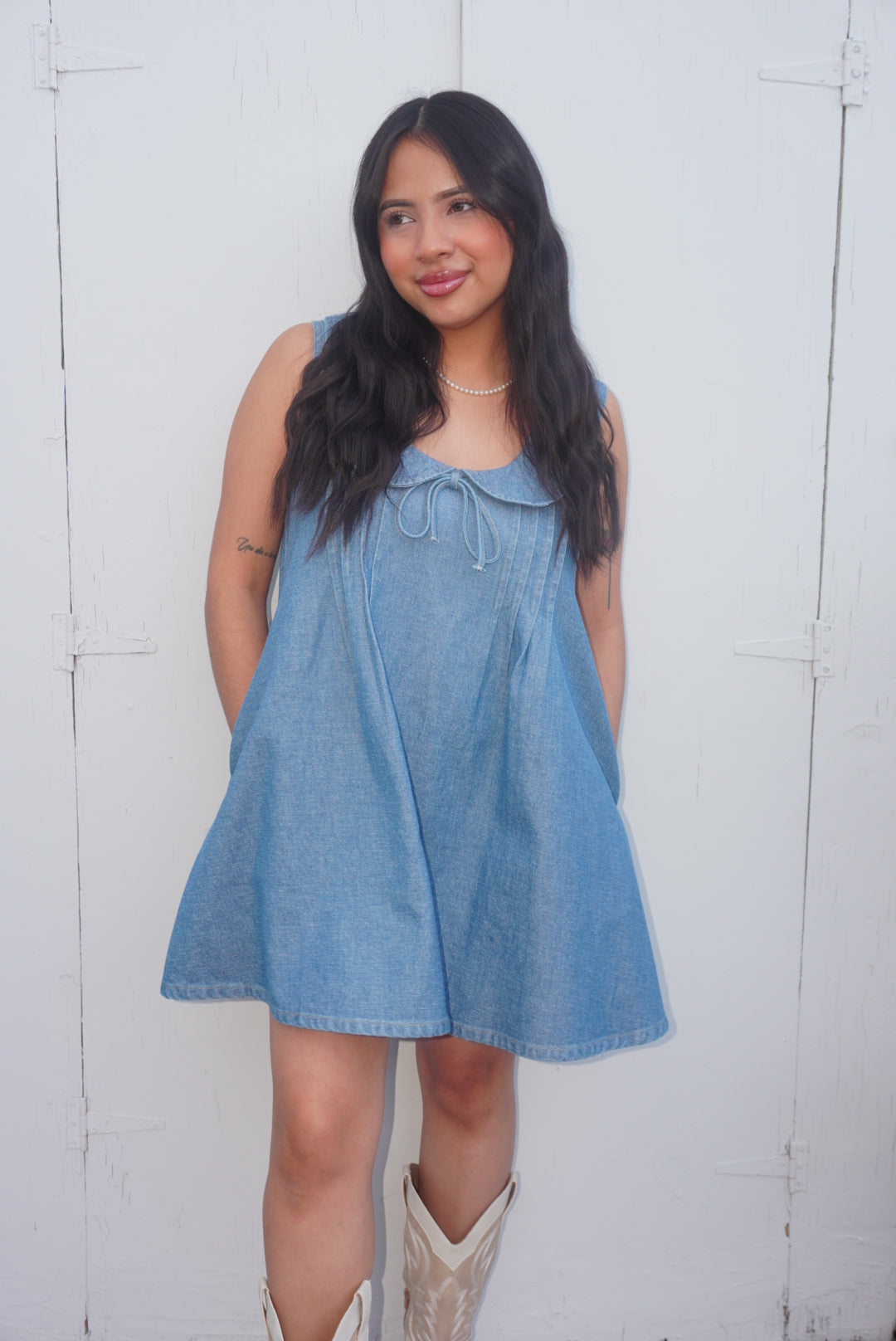 April Denim Dress