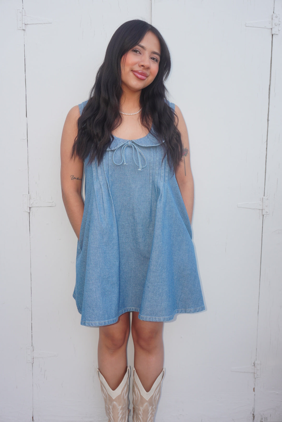 April Denim Dress