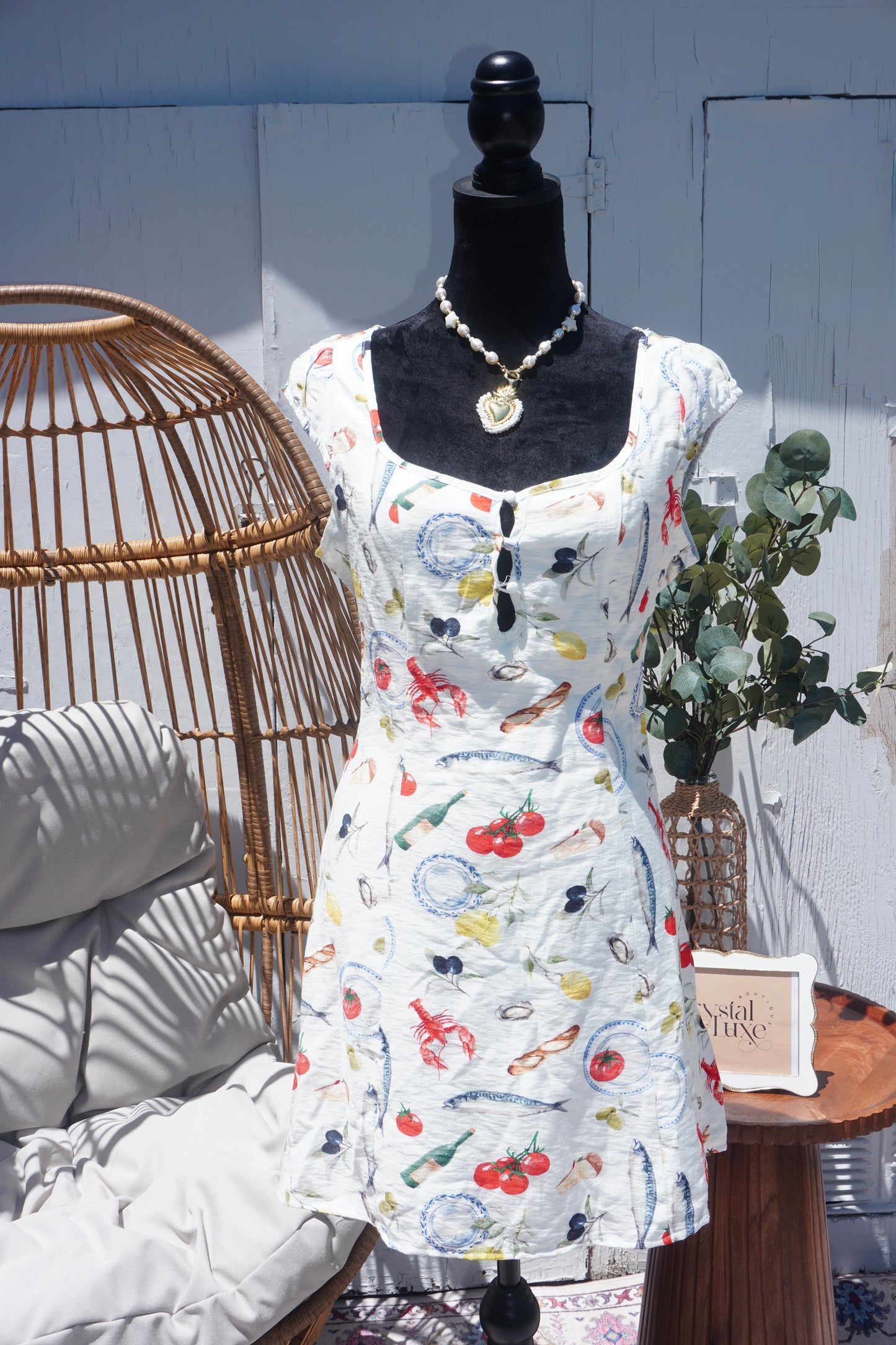 Seaside picnic dress
