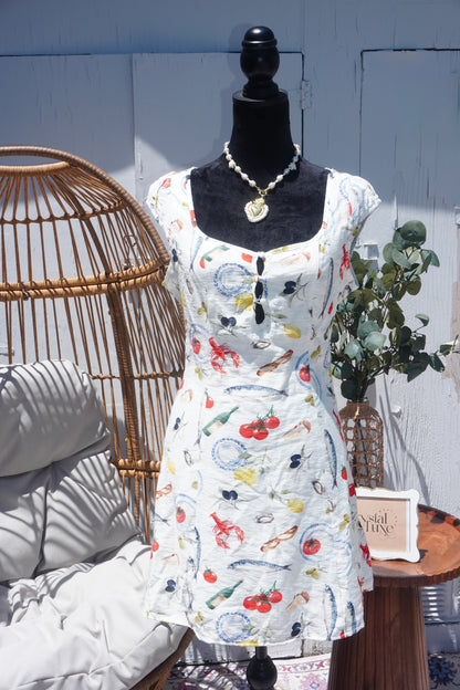 Seaside picnic dress