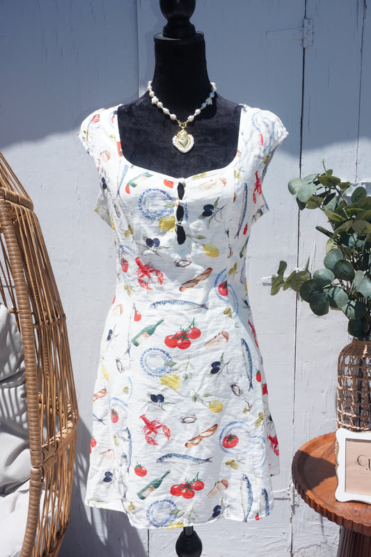Seaside picnic dress