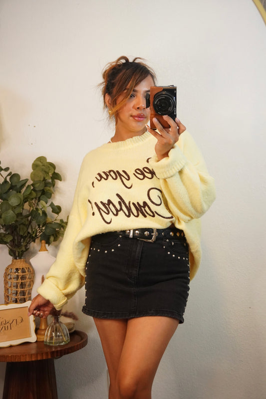 Amber Denim Mini Skirt